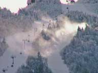 Snow Making Operations on Downdraft at Killington on December 31st.