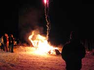 Bonfire and Fireworks at Kokopelli Inn