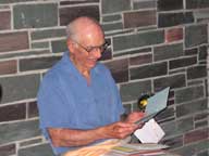 Enjoying birthday cards from family and friends