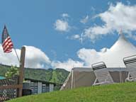 Tent at K1 Gondola Base for Killington Wine Festival