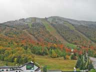 First snow of the season on Skye Peak at Killington