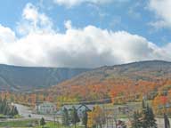 Killington cloud lingering on Killington Peak