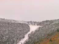 Snow making visible on Rime from K1 Base Lodge