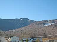 Sunshine and snow making at Killington.