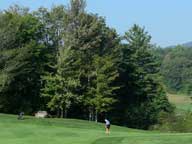 Walter on the 3rd hole at Green Mountain National