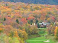 The 16th green on the Killington Resort Golf Course in Killington Thursday afternoon