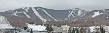Snowmaking on going all across the Killington Resort.