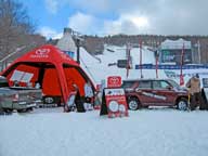 Toyota Tent in the Dew Tour Village at Killington.