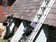 Slate roof repair is an art.