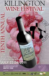 Killington Wine Festival planned for July 22-24, 2011