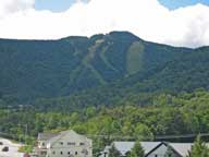 Killington Peak - basking emerald green in the August sun.