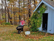 Mary preparing to take gardens down for winter
