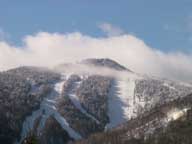 Killington peak under assault from snow guns.