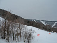 Killington Peak just below a heavy overcast sky