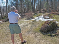 The making of todays snow stake picture - March 18, 2012