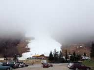 The cloud descends on Superstar as seen from the K1 parking lot