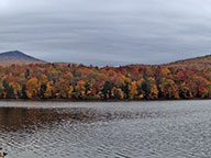 Kent Pond all dressed up in fall colors.