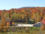 Looking across the Roaring Brook Valley towards the Birch Ridge Inn