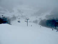 Lower Superstar Headwall in the snow.