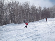 Mary in the little bumps on Upper Wildfire.