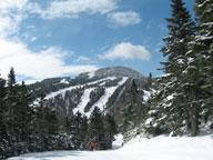 Killington Peak - covered in snow, crowned in sunshine.