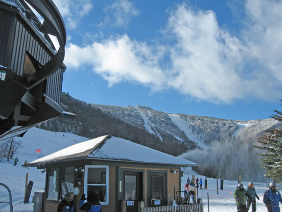 Soft snow and blue skies was the order of the day at Killington.