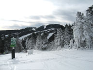 Killington Peak from Killink covered in snow