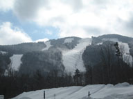 Snow making operations taking place on lower Superstar.