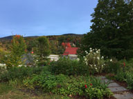 Breakfast view across Roaring Brook Valley from Birch Ridge Inn