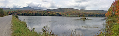 caption=The view around Kent Pond looking back towards Pico Mountain