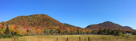 Beaver Pond, Route 4, Mendon ablaze with color.