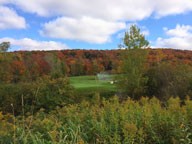 The 4th green at the Killington Resort Golf Course