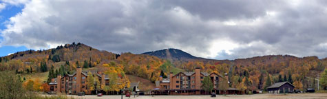 Pico Mountain enrobed in fall color.