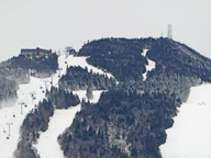 Even in an El Nino year, Killington Peak is covered in snow.