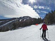 Mary with Killington Peak in the background